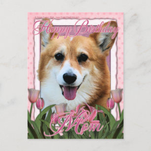 Happy Birthday Mum - Corgi - Owen Postcard