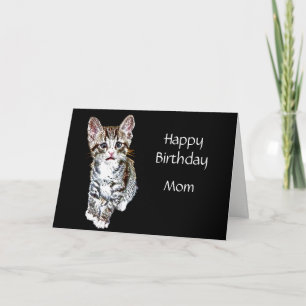 Happy Birthday Mum Custom Special Kitty Wishes Card