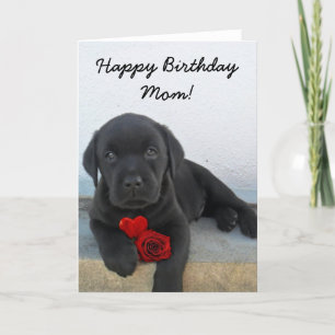 Happy Birthday Mum Labrador Retriever card