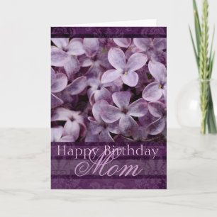 Happy Birthday Mum Lilacs Card