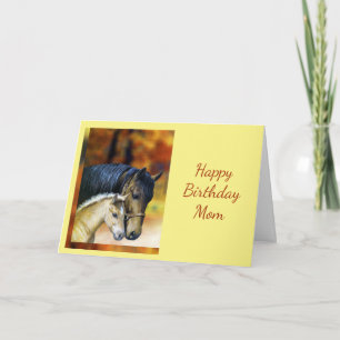 Happy Birthday Mum Mother, Horse Equestrian Card