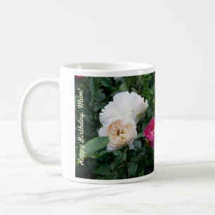Happy Birthday Mum Mug with Colourful Roses