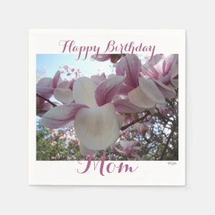 Happy Birthday Mum Napkin