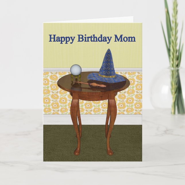 Happy Birthday Mum Pagan Greeting Card (Front)