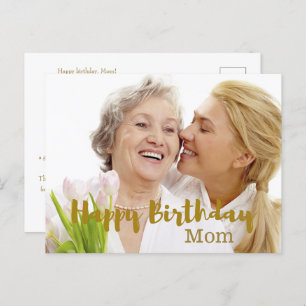 Happy Birthday Mum Photo  Card