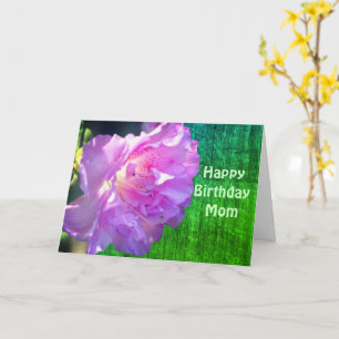 Happy Birthday Mum Pink Azalea Flower Card