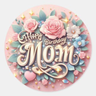 Happy Birthday Mum Sticker 