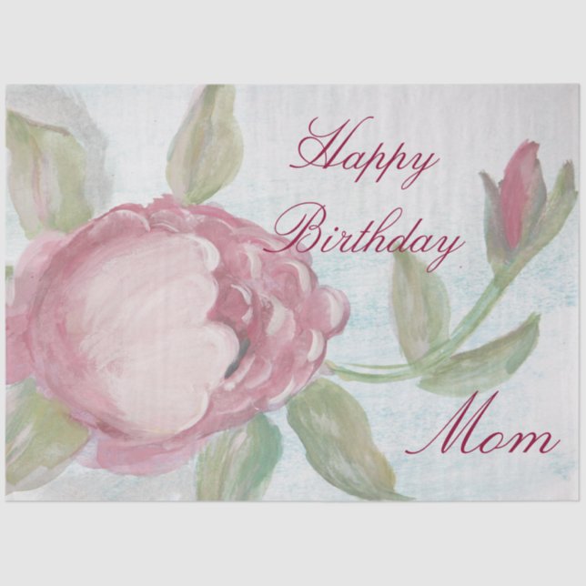 Happy Birthday Mum Tissue Paper (Front)