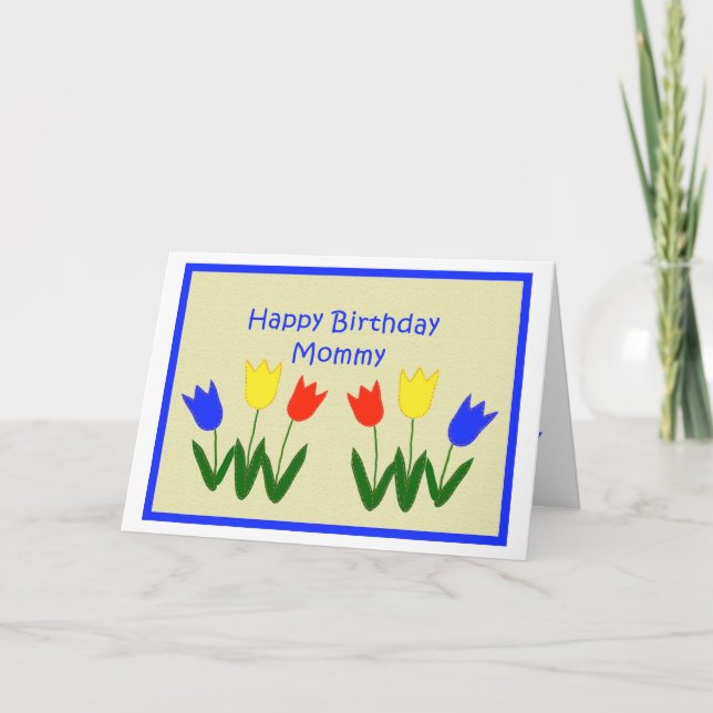 Happy Birthday, Mummy Card (Front)