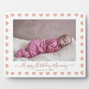 Happy Birthday Mummy Custom Baby Photo Plaque