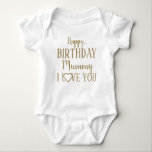 Happy Birthday Mummy I Love You Baby Bodysuit<br><div class="desc">Happy Birthday Mummy,  I love you baby suit,  make his birthday extra special!</div>
