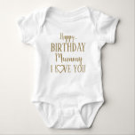 Happy Birthday Mummy I Love You Baby Bodysuit<br><div class="desc">Happy Birthday Mummy,  I love you baby suit,  make his birthday extra special!</div>