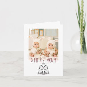 Happy Birthday Mummy Photo From Twins Card