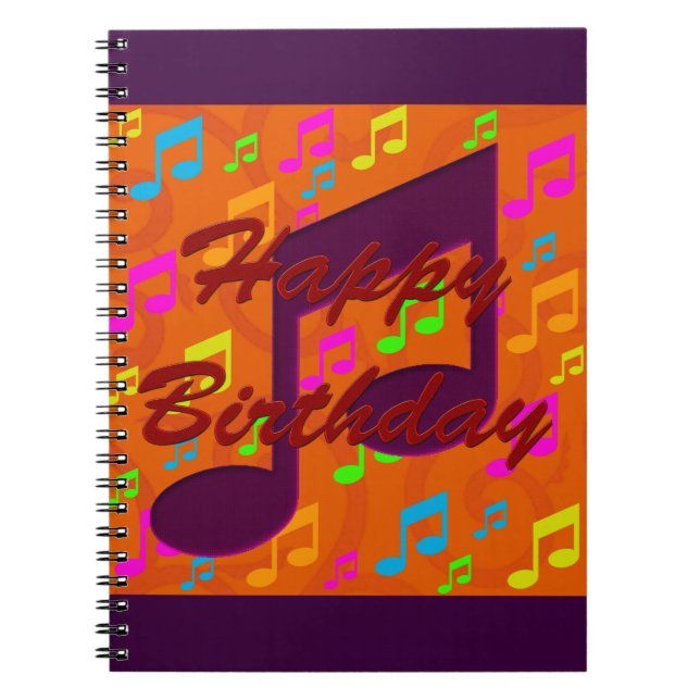 Happy Birthday - Music Notebook (Front)