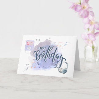 Happy Birthday Musical Love Songs Card