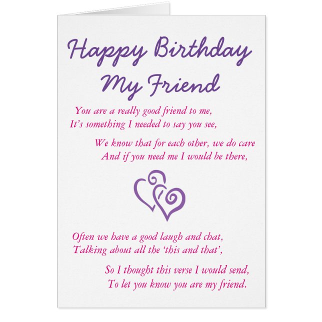 Happy Birthday My Friend (Front)