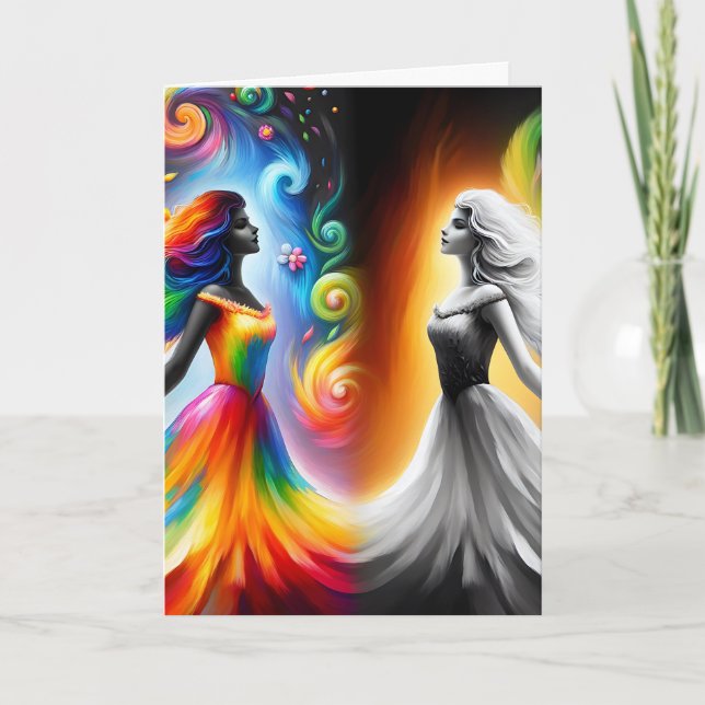 Happy Birthday my Gemini Friend Card (Front)