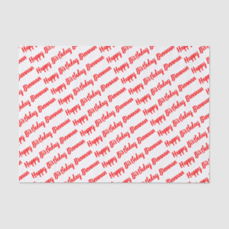 Happy Birthday NAME Custom Tissue Paper