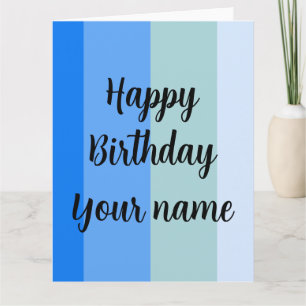 Happy Birthday Name Template