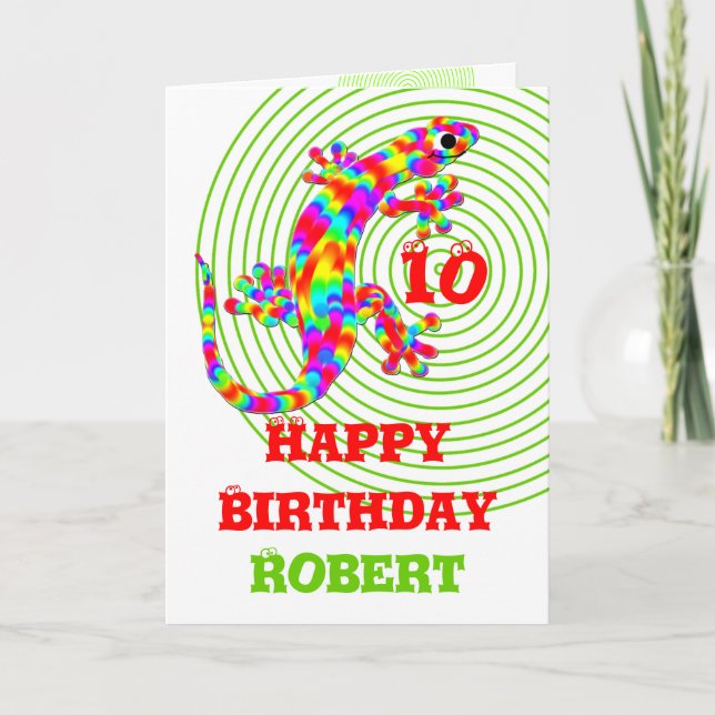 Happy Birthday Name Template (Front)