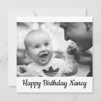 Happy birthday Nancy Announcement
