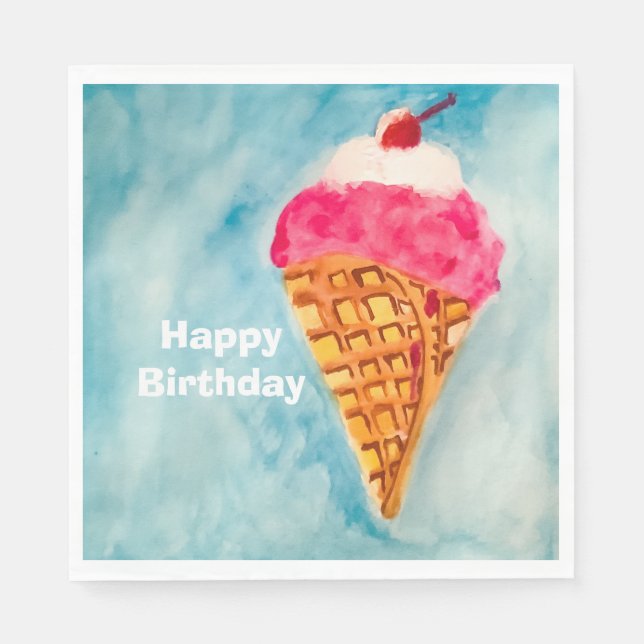 Happy Birthday Napkin (Front)