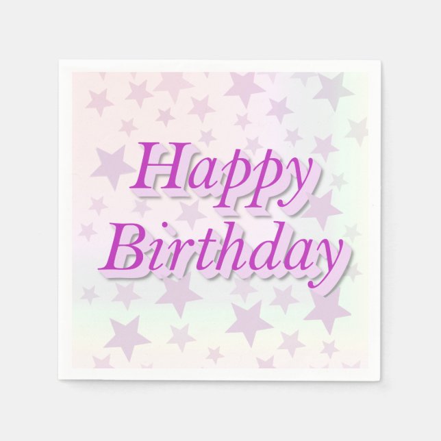 Happy Birthday! Napkin (Front)