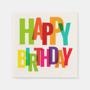 Happy Birthday Napkins