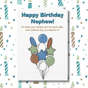 Happy Birthday Nephew   Sentimental Card