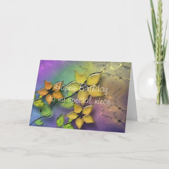 Happy Birthday Niece Card (Front)