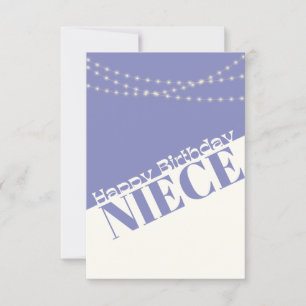 Happy Birthday Niece Modern Minimal Card