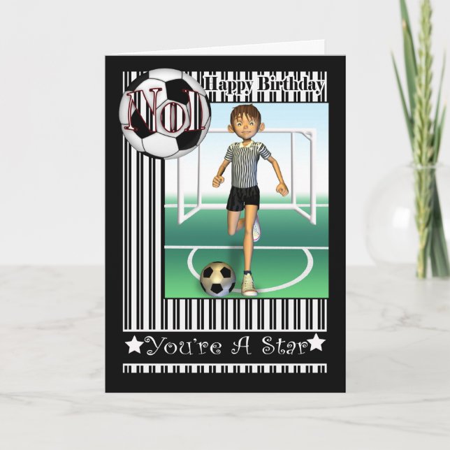 Happy Birthday, No1 Soccer, Football Card (Front)