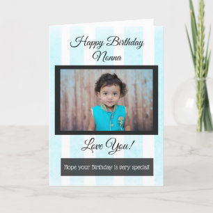 Happy Birthday Nonna Personalised Photo Card