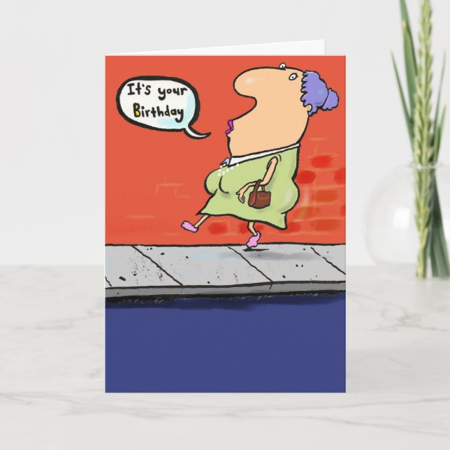 Happy Birthday Nonsense.   Card (Front)