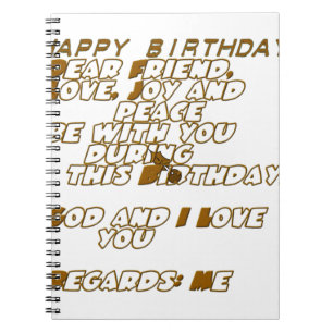 Happy Birthday Notebook