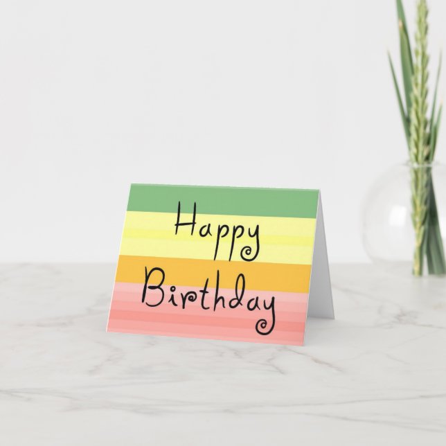 happy birthday notecard (Front)