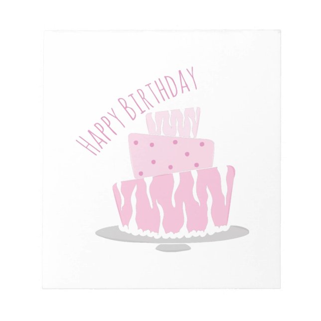 Happy Birthday Notepad (Front)