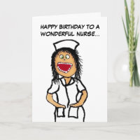 Happy Birthday Nurse Cartoon