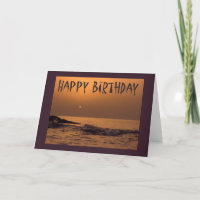 Happy birthday - Ocean sunrise