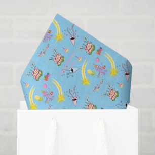 Happy Birthday Octopus Cupcake Tissue Paper 