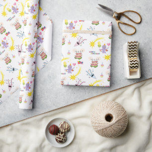 Happy Birthday Octopus Wrapping Paper Cupcake
