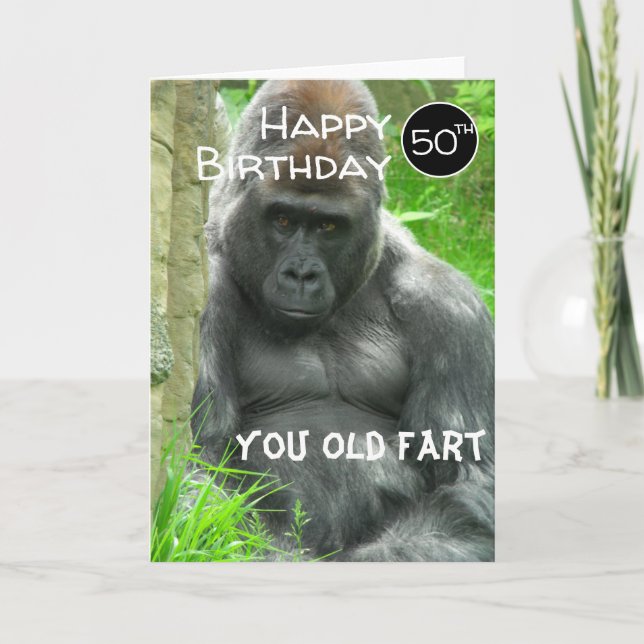 Happy Birthday Old Fart Card (Front)