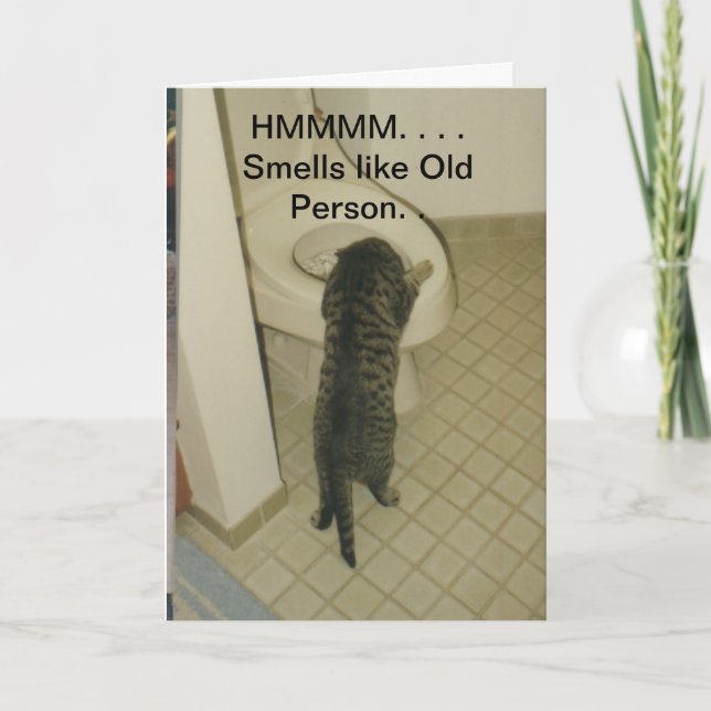 Happy Birthday Old Person card (Front)