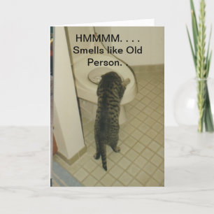 Happy Birthday Old Person card
