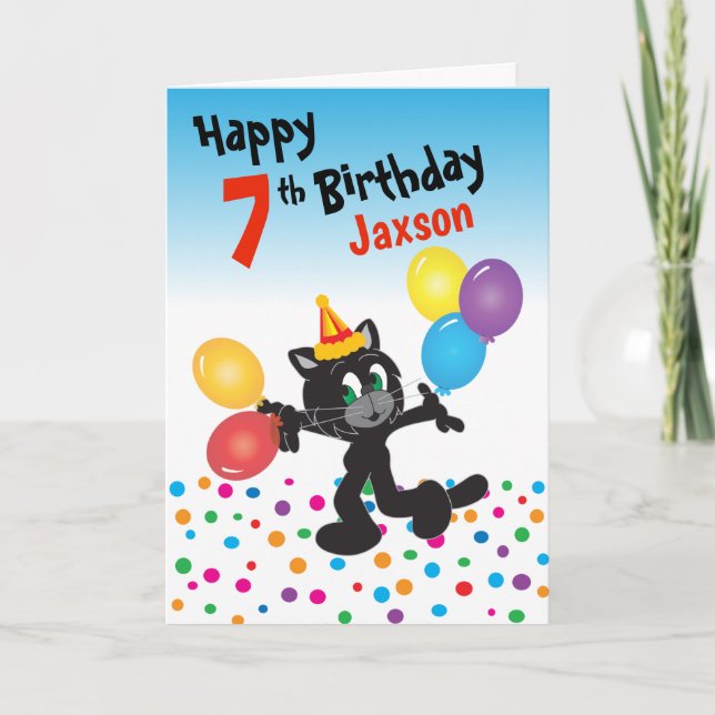 Happy Birthday | One Cool Cat Card (Front)