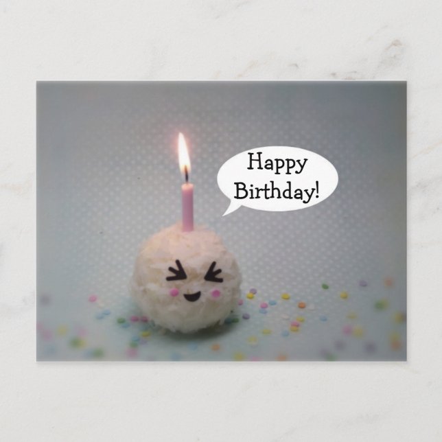 Happy Birthday Onigiri - Birthday Postcard (Front)