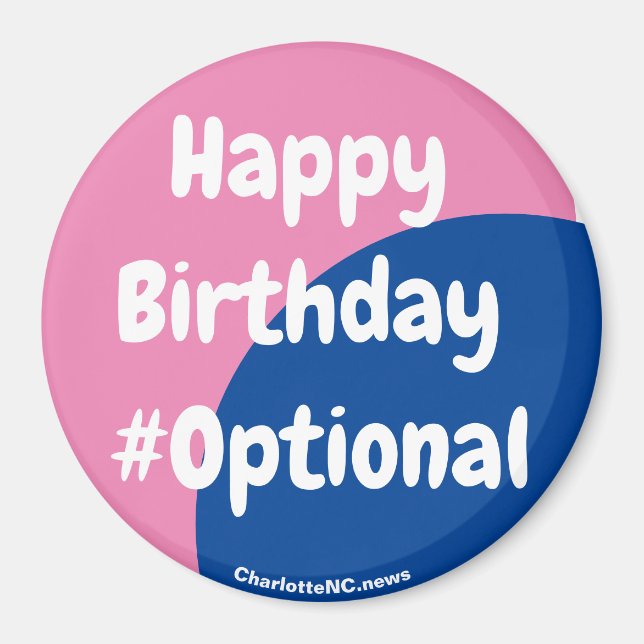 Happy Birthday #Optional Magnet (Front)