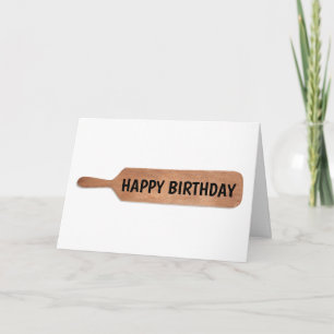HAPPY BIRTHDAY PADDLE PADDLING CARDS