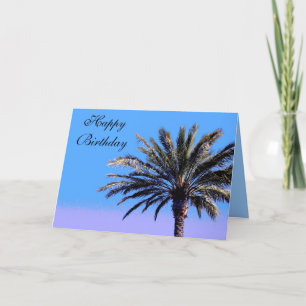 Happy Birthday Palm Tree Card