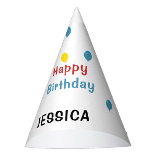 Happy birthday Panda bear white Party Hat